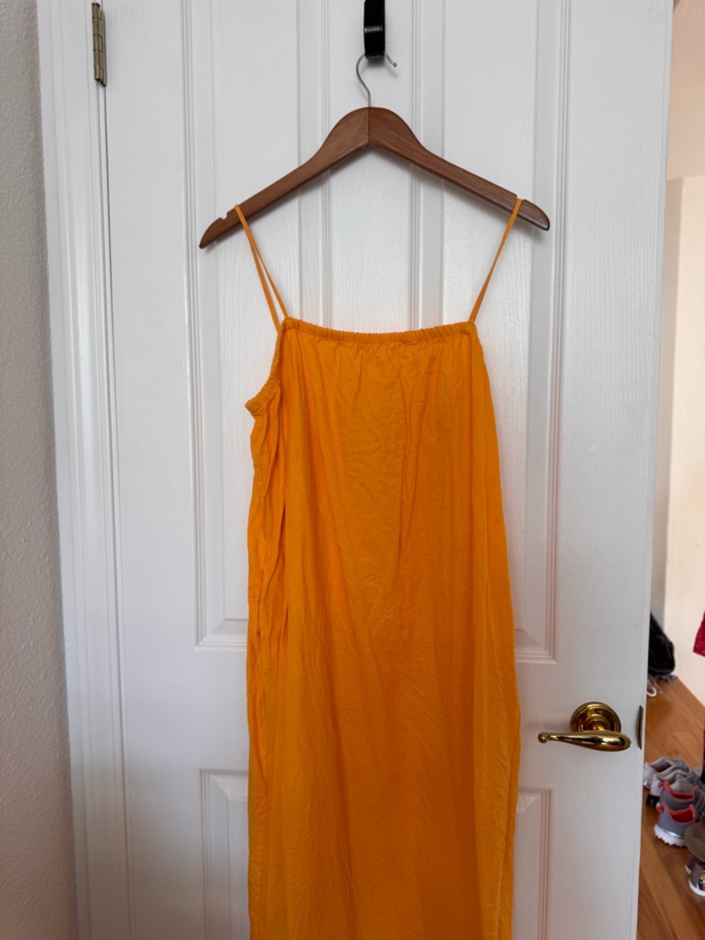a new day Orange Spaghetti-Strap Maxi Dress